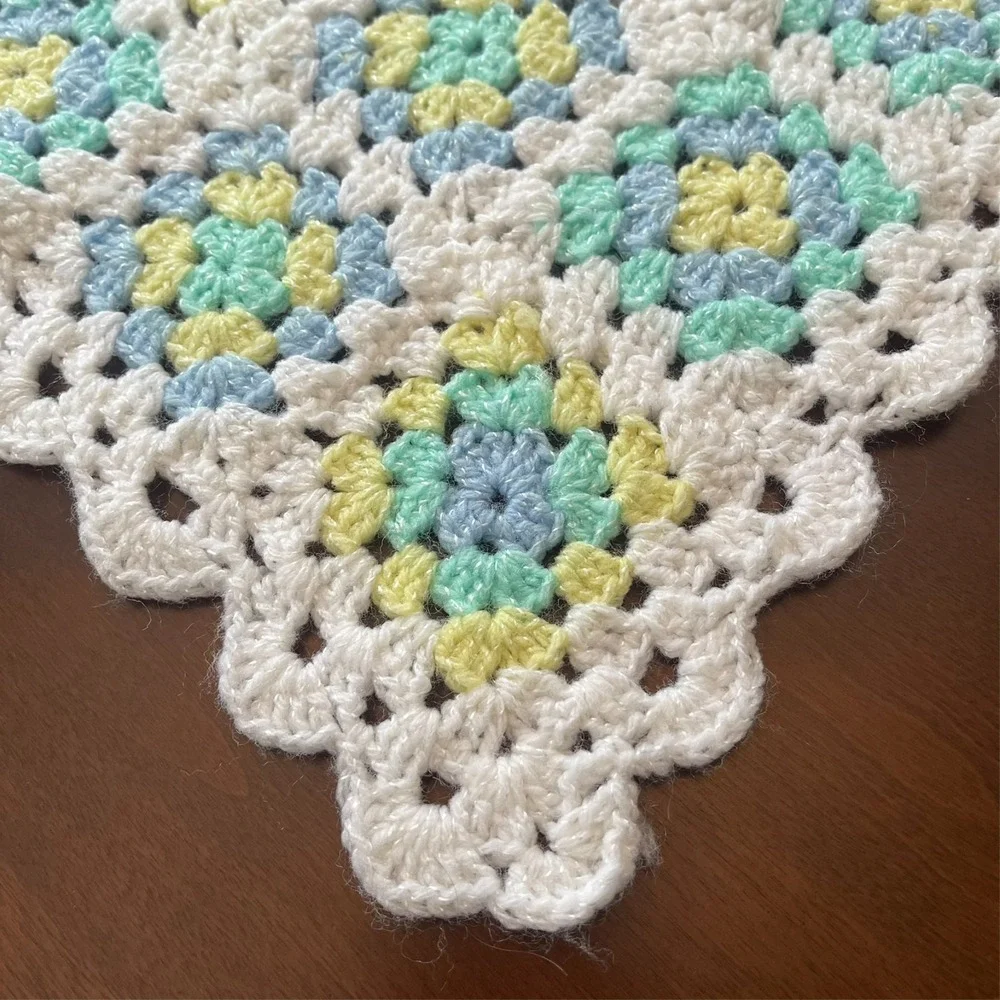 Handmade crochet afghan